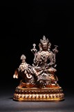 A PARCEL-GILT FIGURE OF SAMANTABHADRA BODHISATTVA