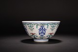A CHINESE DOUCAI 'AUSPICIOUS MOTIF' BOWL