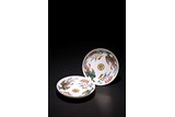 A PAIR OF CHINESE FAMILLE ROSE 'PHOENIX' SAUCER DISHES
