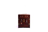 A CHINESE HARDWOOD INLAID TABLE CABINET