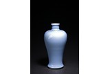 A CHINESE SKY BLUE GLAZED VASE