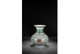 A CHINESE DOUCAI 'LOTUS' VASE 