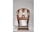 A HUANGHUALI FOLDING ARMCHAIR