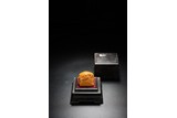 A SHOUSHAN SOAPSTONE CARVED SEAL WITH BOX