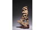 A CHINESE YING SCHOLAR'S ROCK WITH STAND