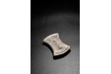 A CHINESE SILVER INGOT WITH INSCRIPTIONS 