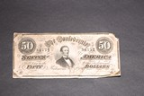 A VINTAGE U.S 50 DOLLAR BANKNOTE OR REPLICA