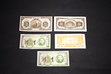 A SET OF FIVE CHINESE BANKNOTES 