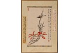 A COLOR AND INK 'BIRD' PAINTING IN MANNER OF DAQIAN