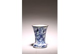 A BLUE AND WHITE 'WARRING FIGURES' ZHADOU