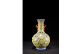 A CHINESE FAMILLE ROSE PHOENIX VASE