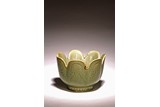 A LONGQUAN CELADON LOTUS PETAL RIM BOWL