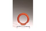 A CHINESE AGATE CARVED BANGLE