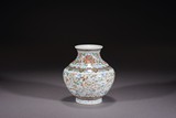A CHINESE DOUCAI LOTUS VASE