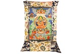 A TIBETAN THANGKA DEPICTING TSONGKABA