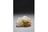 A CHINESE WHITE JADE CARVING OF CAMEL