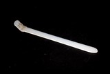 A CHINESE WHITE JADE CARVED HAIR PIN