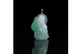 TYPE A CHINESE JADEITE GUANYIN PENDANT