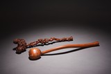 A SET OF CHINESE BOXWOOD RUYI SCEPTERS