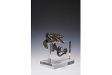 A JAPANESE BRONZE MODEL OF DRAGON 