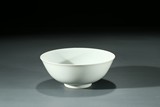 A CHINESE MONOCHROME WHITE GLAZED BOWL