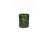 A CARVED SPINACH GREEN JADE 'LANDSCAPE' BRUSHPOT