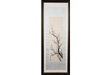 HUANG JUNBI: FRAMED INK ON PAPER PLUM BLOSSOM PAINTING