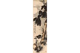 A COLOR AND INK 'BIRDS' HANGING SCROLL PAINTING