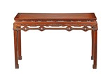 A CHINESE HARDWOOD LONG TABLE