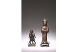 A GROUP OF TWO CHINESE DAOIST DEITY FIGURES