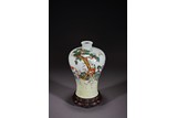 A CHINESE FAMILLE ROSE 'LADIES IN GARDEN' VASE