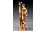 A VINTAGE GILT 'LADY FIGURE' LAMP