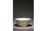 A CHINESE FAMILLE ROSE MILLE FLEURS BOWL