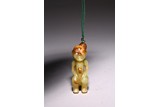 A CHINESE YELLOW JADE FIGURE PENDANT
