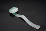 A RARE JADEITE CARVED RUYI SCEPTER
