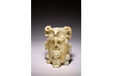 A JADE ARCHAISTIC 'CHILONG' VASE