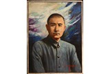 YU BANG: OIL ON CANVAS 'SUN YAT SEN' PAINTING