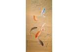 A CHINESE COLOR AND INK 'FISH' HANGING SCROLL