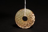 A CHINESE JADE DISC BI