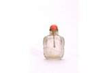 A CHINESE ROCK CRYSTAL 'LOTUS' SNUFF BOTTLE