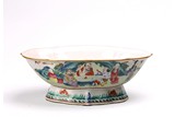A CHINESE FAMILLE ROSE 'IMMORTALS' BOWL