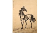 XU BEIHONG(1895-1953): INK ON PAPER 'HORSE' PAINTING