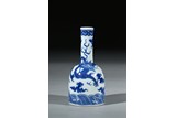 A BLUE AND WHITE 'DRAGON' VASE 
