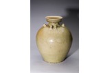 A RARE LARGE CHINESE SIX LUG CELADON JAR 