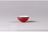 A SMALL CHINESE RED GLAZE BOWL