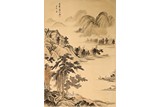 CHINESE INK AND COLOR LANDSCAPE PAINTING