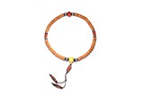 A CHINESE OR TIBETAN BUDDHIST PUTI BEAD NECKLACE