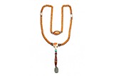 A CHINESE OR TIBETAN BUDDHIST PUTI BEAD NECKLACE