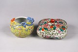TWO CHINESE FAMILLE ROSE BOWLS