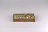 A BRONZE ENAMELED BOX 